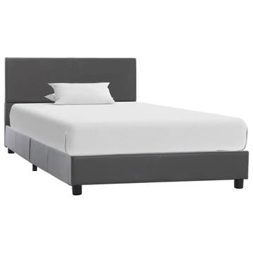 Bedframe 100x200 grijs | 37% korting | Retour deal, Overige materialen, 100 cm, Eenpersoons, Verzenden