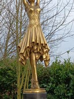 chiparus - sculptuur, groot formaat dancing woman ,,miss, Antiquités & Art