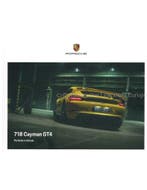 2021 PORSCHE 718 CAYMAN GT4 HARDCOVER BROCHURE ENGELS, Nieuw