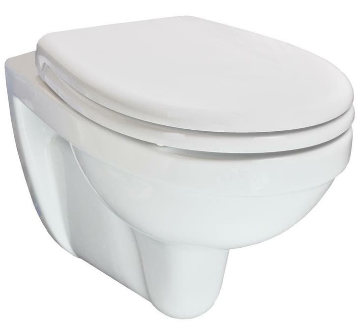 Sanifun Hangtoilet Lakia 490 wit combi, Doe-het-zelf en Bouw, Sanitair