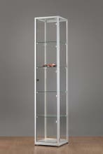 *TIP*  Luxe vitrinekast aluminium 40 cm met verstelbaar hal, Ophalen of Verzenden
