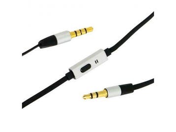 AUX to AUX Stereo kabel met microfo, Ophalen of Verzenden