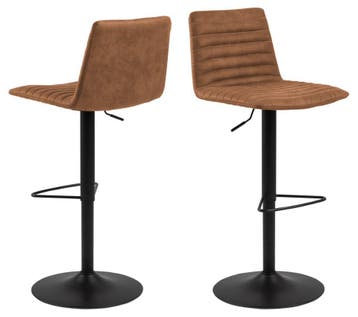 2dekans | Barkruk Trofors – Set van 2 – Cognac – Stijlvolle, Ophalen of Verzenden, Nieuw