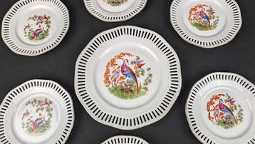Tafelservies voor 6 (7) - Porselein - Paradijsvogels