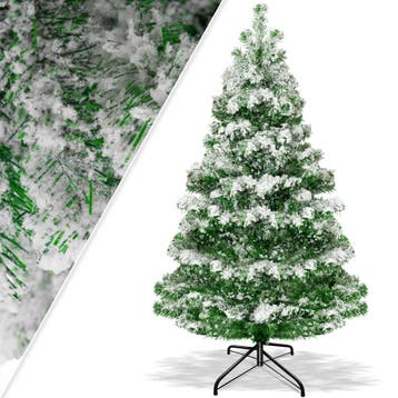 Kerstboom met sneeuw - Kunstkerstboom - 210 cm - Met standaa, Verzenden, Nieuw