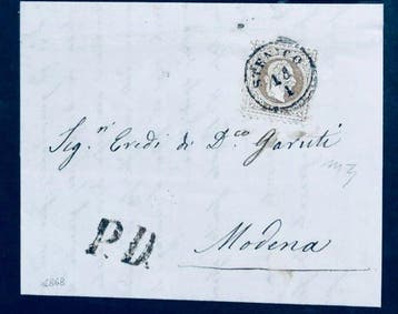 Oostenrijk 1856/1868 - Oostenrijk 6+15 kreuzer 1856/1868, Gestempeld