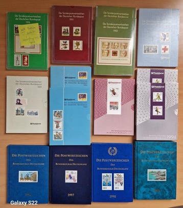 BRD 1974/2000 - 15 complete en postfrisse Jaarboeken -, Gestempeld