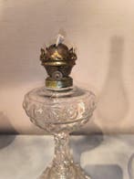 Lampe à pétrole (2) - Laiton, Verre - Lampes à pétrole