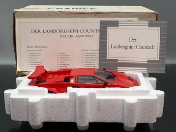 Franklin Mint 1:24 - Modelauto - 1985 Lamborghini Countach, Hobby en Vrije tijd, Nieuw
