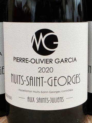 2020 Pierre-Olivier Garcia Nuits-Saint-Georges Aux, Nieuw