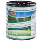 Star breed lint.,200m,20mm, wit/groen, 2xcu 0,30+4xni 0,30 -, Dieren en Toebehoren