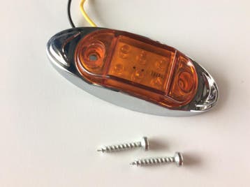 6 led zijmarkering lamp orange, Ophalen of Verzenden