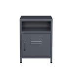 Lendo Online Table de Chevet 40x40x55 cm Métal Anthracite, Maison & Meubles