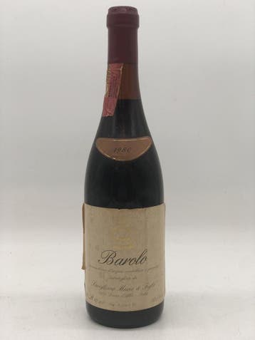 1 x 75cl Barolo Mario Savigliano & Figlio 1980 (Piemonte), Collections, Vins, Ophalen of Verzenden, Rode wijn
