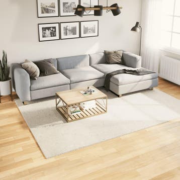 vidaXL Vloerkleed OVIEDO laagpolig 200x280 cm beige, Verzenden, Nieuw