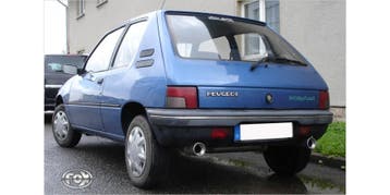 FOX Peugeot 205 einddemper dwars uitgang rechts/links - 1x90, Verzenden, Nieuw