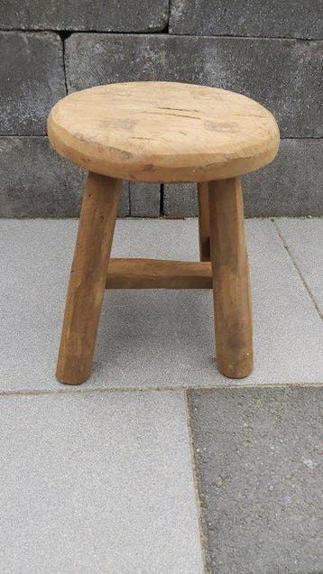 Kruk - Teak - Teakhouten krukje