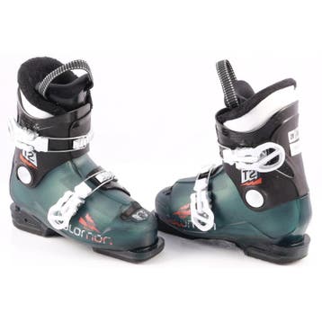 29 30 31 32 33 34 kinder skischoenen SALOMON T2 petrol, over, Verzenden, Gebruikt, Salomon
