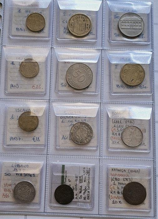 Wereld. Collection of coins incl. silver vari anni (Zonder, Postzegels en Munten, Munten | Europa | Niet-Euromunten