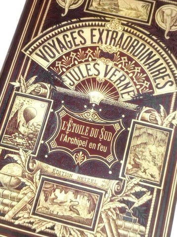Jules Verne - Létoile du sud - Larchipel en feu aubergine