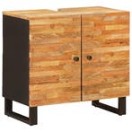 vidaXL Wastafel kabinet voor de badkamer Naturel 62 x 33 x, Verzenden, Nieuw