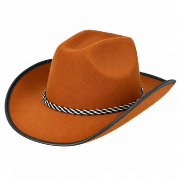 Cowboyhoed - Western Hoed - Vilt - Bruin, Nieuw