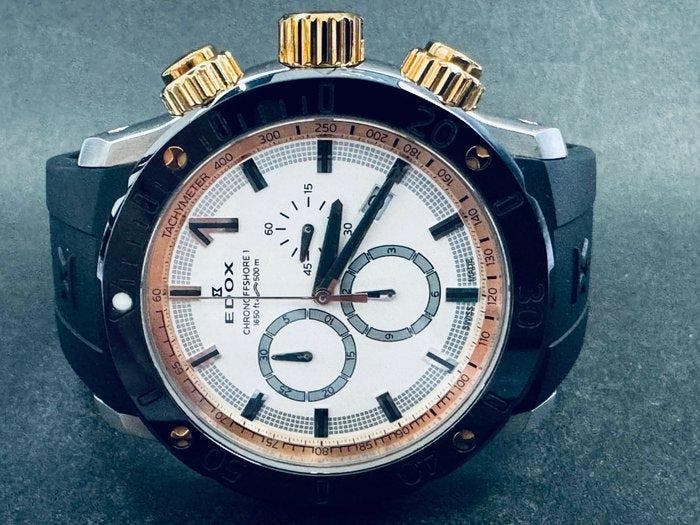 Edox - Chrono Offshore I - 10221 - Homme - 2010-2020, Handtassen en Accessoires, Horloges | Heren