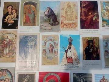 Themacollectie - Religieuze heiligenkaartjes - Vintage