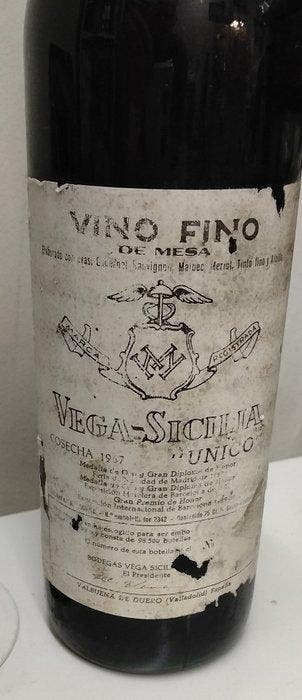 1967 Vega Sicilia, Único - Ribera del Duero Gran Reserva - 1, Collections, Vins