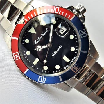 Mathey-Tissot - Swiss Automatic - Diver - Pepsi - New -