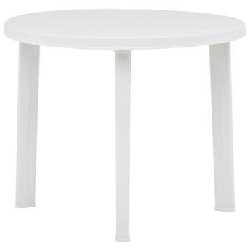 vidaXL Tuintafel 89 cm kunststof wit, Tuin en Terras, Verzenden, Nieuw
