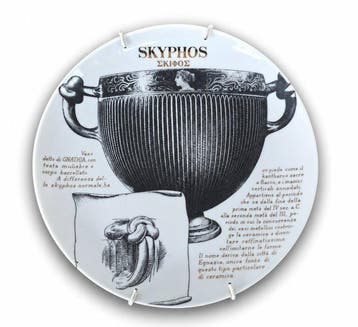 Piero Fornasetti - Schotel (6) - Keramiek - Martini & Rossi