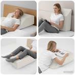 vidaXL Been Kussen Effen Wit 63 x 52 x 19,5 cm PU Schuim, Verzenden, Nieuw
