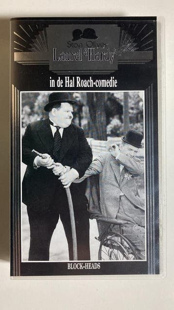 LAUREL & HARDY IN DE HAL ROACH-COMEDIES BLOCK-HEADS (VHS), Gebruikt