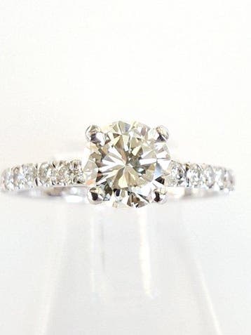 Bague de fiançailles - 18 carats Or blanc - 1.26ct. tw.