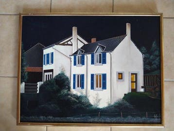 Raymond Goffin (1931) - De blauwe luiken, Antiquités & Art