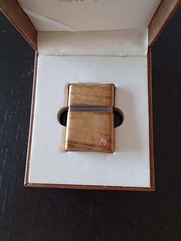 Zippo - Wood Case Greek Key Band – 2025 – Caixa de, Nieuw
