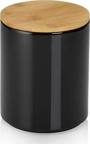 Kela Cady Voorraadpot - Keramiek Zwart - 1,7 liter, Maison & Meubles, Cuisine| Tupperware, Envoi