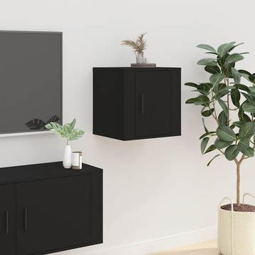 vidaXL Tv-wandmeubel 40x34,5x40 cm zwart, Verzenden