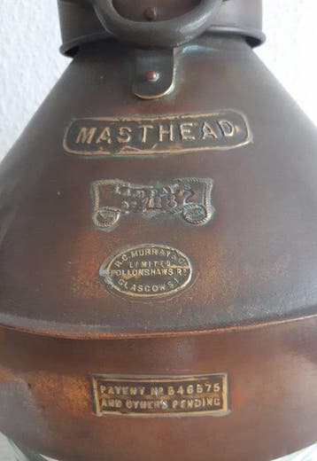 Objets maritimes - R.C.Murray & Co, Glasgow - Cuivre-, Antiquités & Art