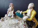Karl Ens, Volkstedt - Beeldje - Rokokopaar mit kleinem Hund