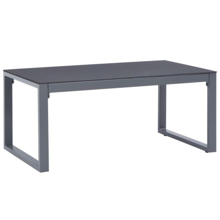 vidaXL Salontafel 90x50x40 cm aluminium, Huis en Inrichting, Tafels | Salontafels, Nieuw, Verzenden