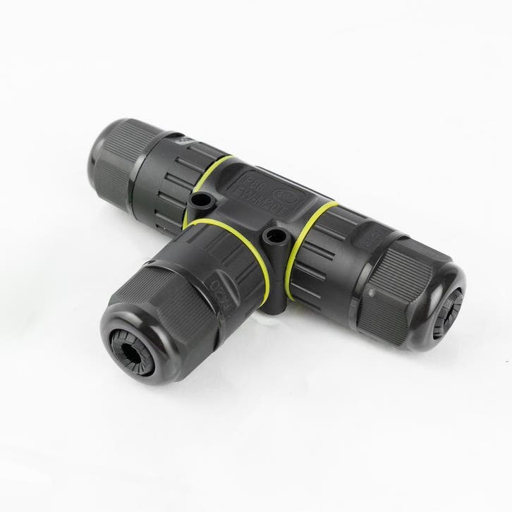 Onderdelen & tuinaccessoires T-Aftak Kabelverbinder IP68 Wat, Jardin & Terrasse, Éclairage extérieur, Envoi