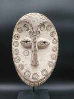 Superbe journée de masque africain - Lega - République, Antiquités & Art