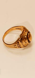 Ring - 10 kt. Geel goud, Handtassen en Accessoires, Ringen, Nieuw
