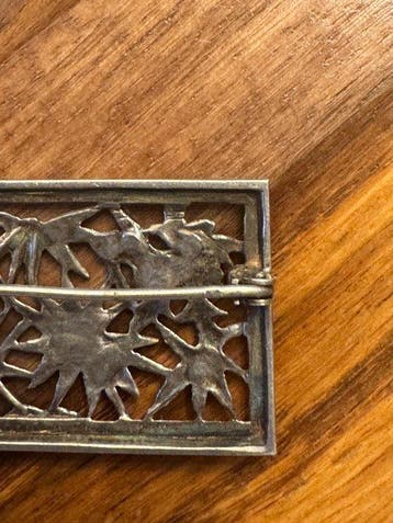 Sans prix de réserve - Broche Argent - Broche en argent