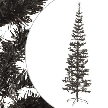 vidaXL Kerstboom smal 180 cm zwart, Diversen, Kerst, Verzenden, Nieuw