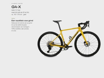 Colnago G4-X carbon gravelbike GRX Di2 nieuw geel maat 48, Overige merken, 28 inch, Carbon, 10 tot 15 versnellingen