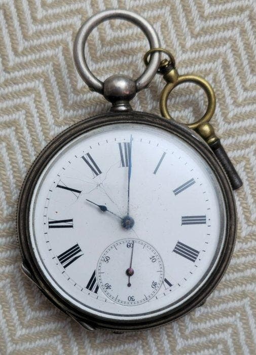 Reloj de bolsillo - De plata maciza de coleccion - pocket, Handtassen en Accessoires, Horloges | Heren