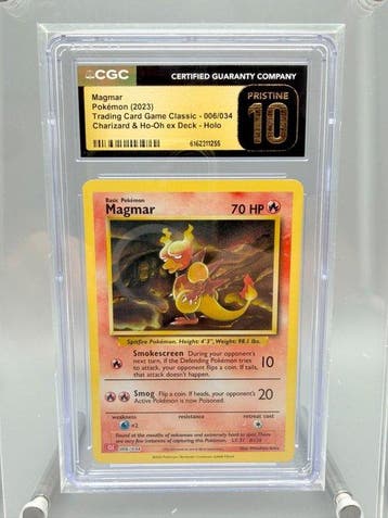 Pokémon Graded card - Magmar - CGC Pristine 10